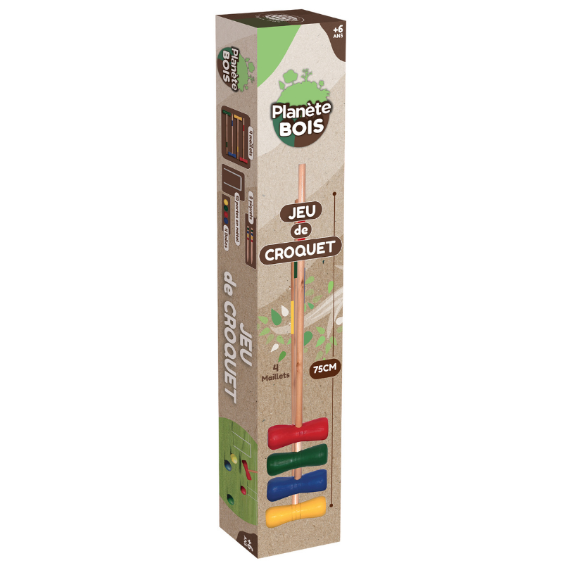 Mgm - Jeu de croquet en bois 75 cm - Mgm - Imagen 2