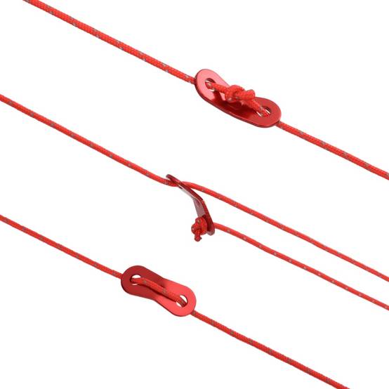 Corde de haubanage de tente avec bandes réfléchissantes et clés Maison Chic - Image 5