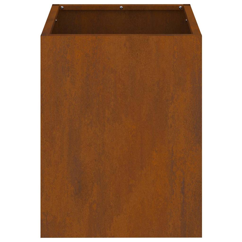 Maison Chic - Cache-pot, Pot De Fleurs Marron 32 x 32 x 40 cm Acier vieilli g398 - Image 5