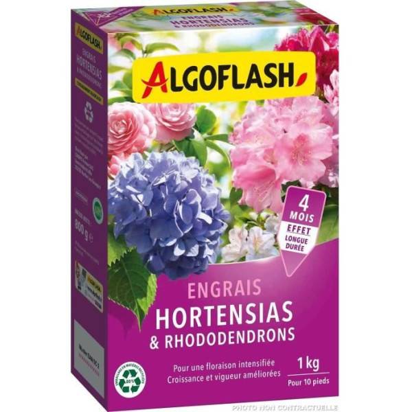 Algoflash Naturasol - Engrais Hortensias Et Rhododendrons - Algoflash Naturasol - 1 Kg - Imagen 2