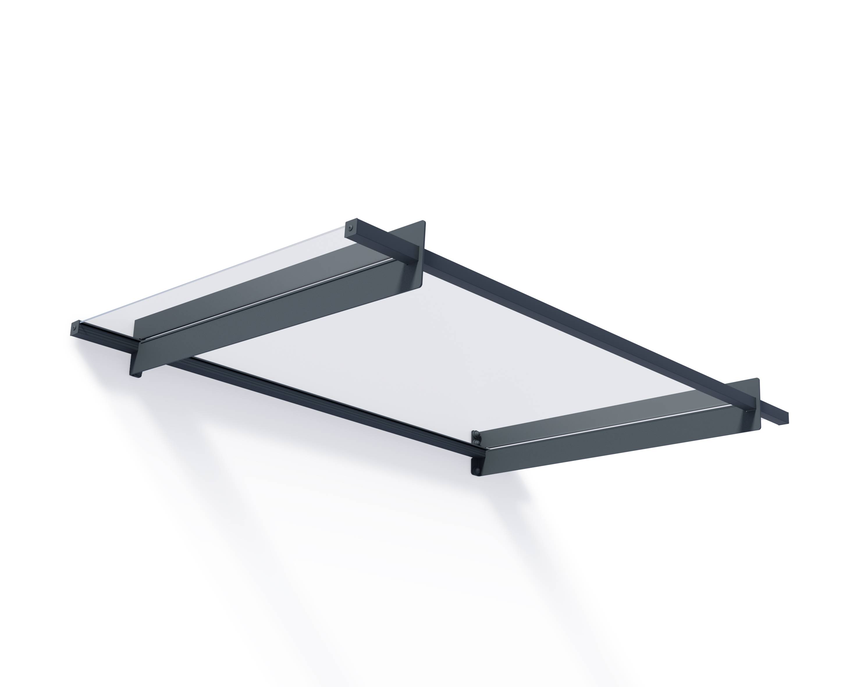 Canopia by Palram - Canopia Marquise de porte Nancy Gris 150.5 X 94