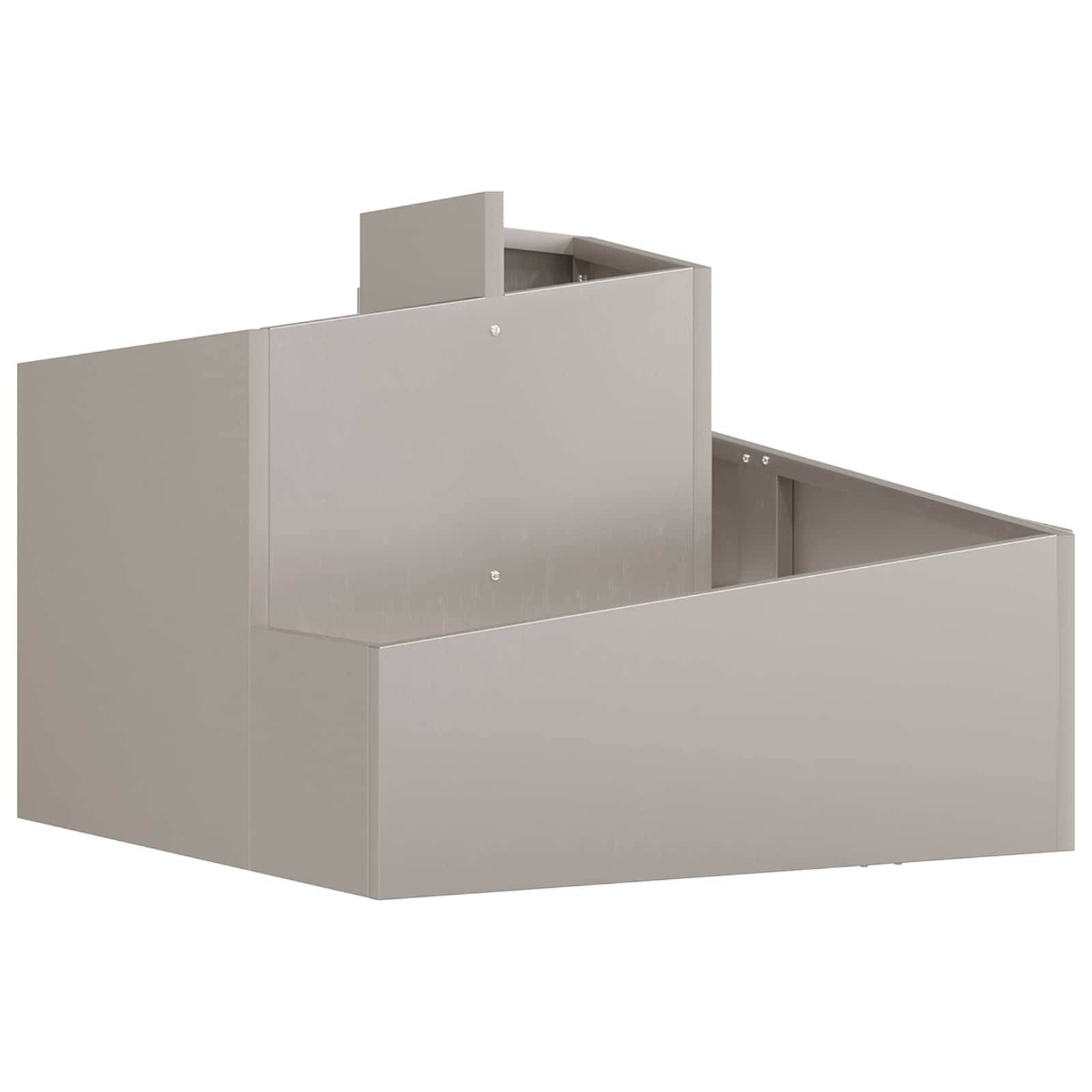 Cache-pot | Bac à fleurs de jardin Marron 60 x 60 x 50 cm Acier patiné - Image 5