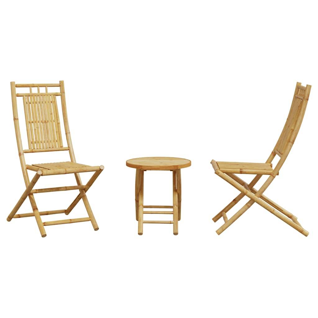 Vidaxl - Ensemble de bistro 3 pcs bambou vidaXL 3278531 - Image 9