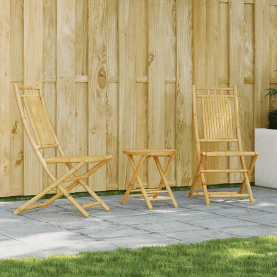 Vidaxl - Ensemble de bistro 3 pcs bambou vidaXL 3278531 - Image 1
