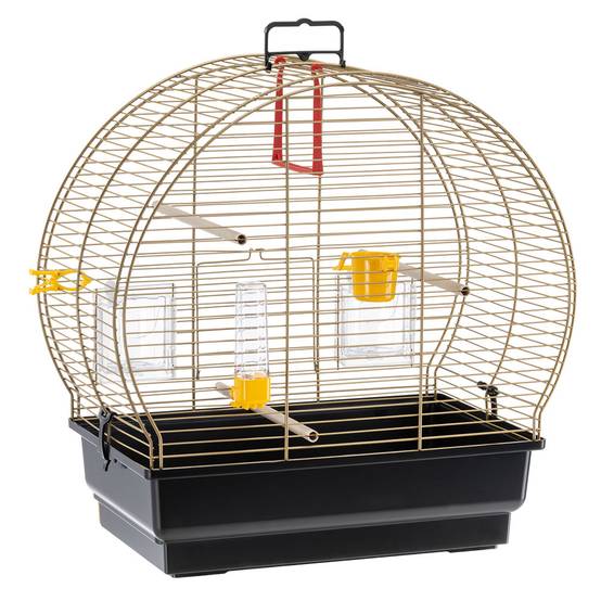 Ferplast - Ferplast Cage à Oiseaux LUNA 2 Cage pour Oiseaux, Canaris, Perruches Ondulées, en Métal, Accessoires inclus Mangeoires rotatives Perchoirs, 44,5 x 25 - Image 3