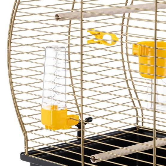 Ferplast - Ferplast Cage à Oiseaux LUNA 2 Cage pour Oiseaux, Canaris, Perruches Ondulées, en Métal, Accessoires inclus Mangeoires rotatives Perchoirs, 44,5 x 25 - Image 5