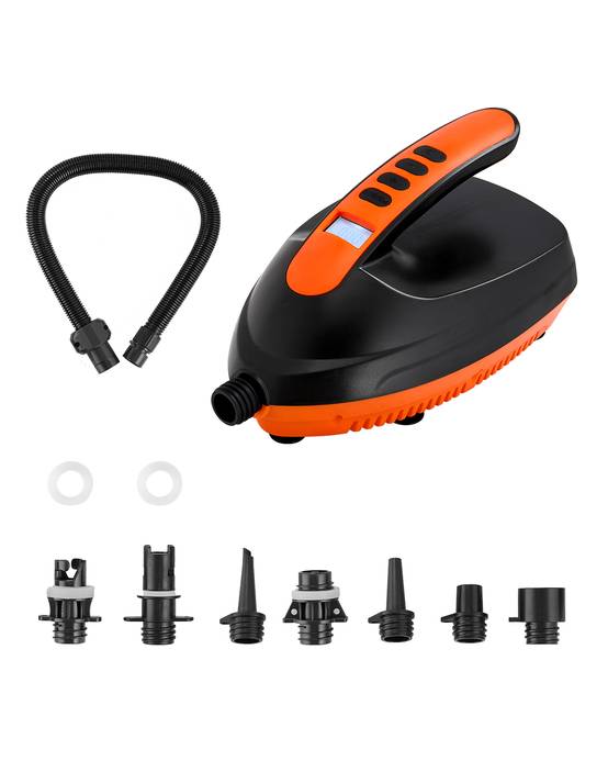 VEVOR Pompe air paddle 20 psi, allume-cigare, arrêt auto, 70 L/min, pour bateau, kayak, matelas. - Image 1