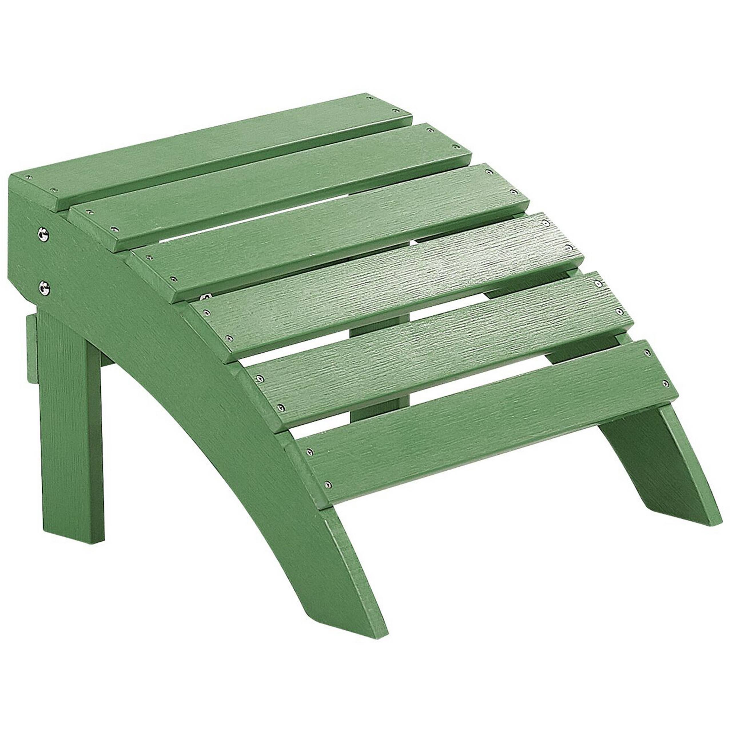 Beliani - Repose-pied Bois synthétique Vert ADIRONDACK - Beliani - Imagen 2