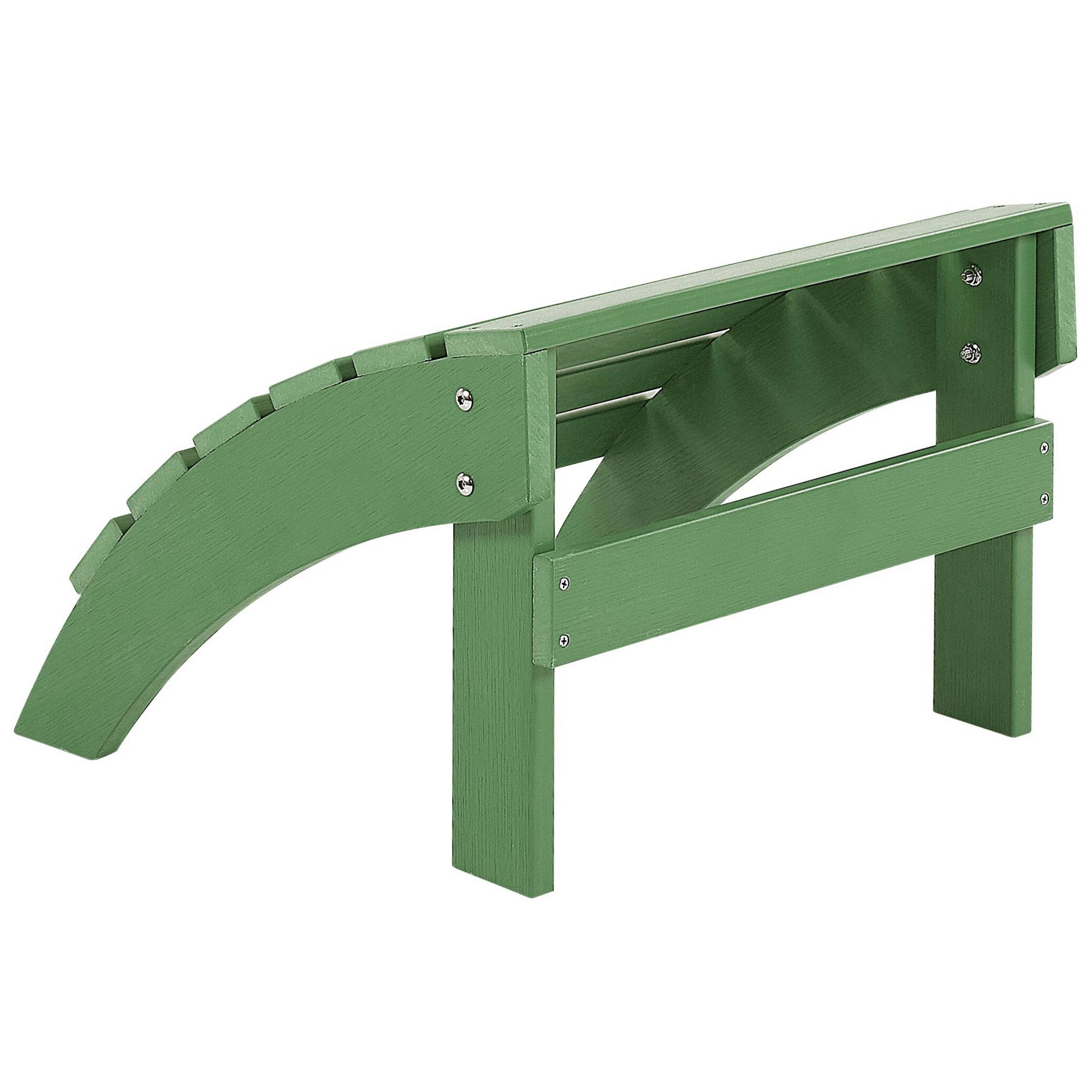 Beliani - Repose-pied Bois synthétique Vert ADIRONDACK - Beliani - Imagen 4