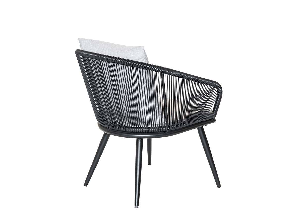 Table de jardin rectangulaire en bois teck Comores avec 4 fauteuils Comores - Jardiline - Imagen 5