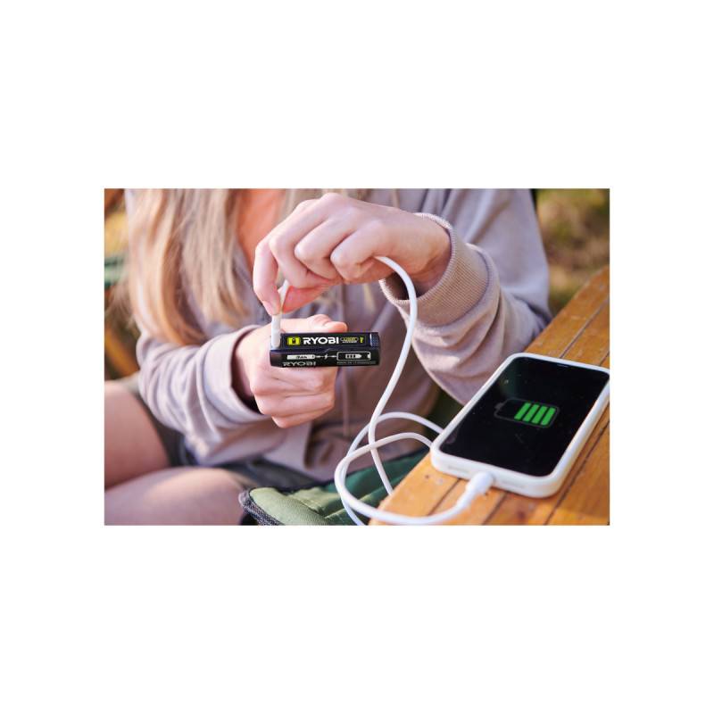 Ryobi - Batterie RYOBI 4V USB Lithium - 3,0Ah - avec câble USB - RB4L30 - Image 3