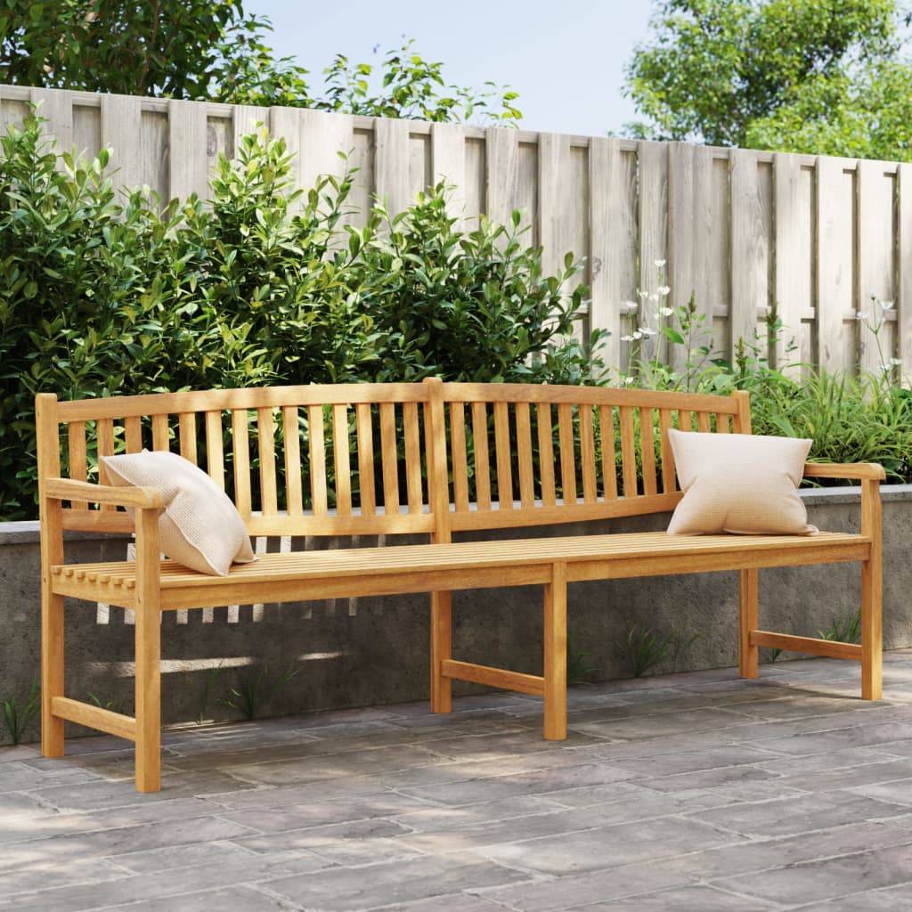 Maison Chic - Banc de jardin - Banc d'extérieur - Banquette 228x59,5x90 cm bois de teck solide - Imagen 2