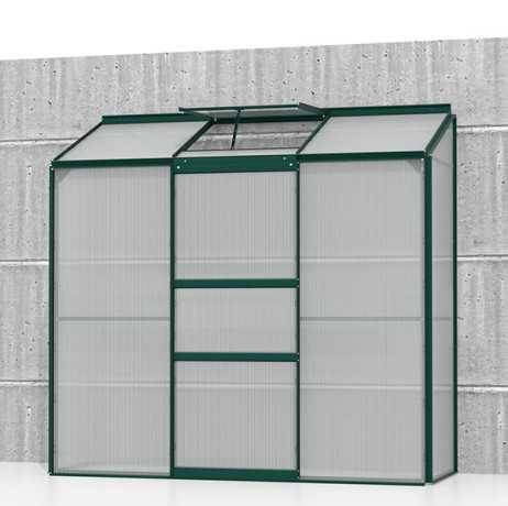 Vitavia - Serre adossée 1,30 m² en polycarbonate 4 mm - IDA 1300, Couleur Noir - Image 4