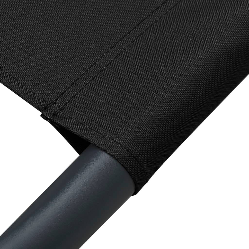 Prolenta Premium - Chaise longue pliante/transat Garinor Noir 200 X 145 cm - P87209N - Image 6