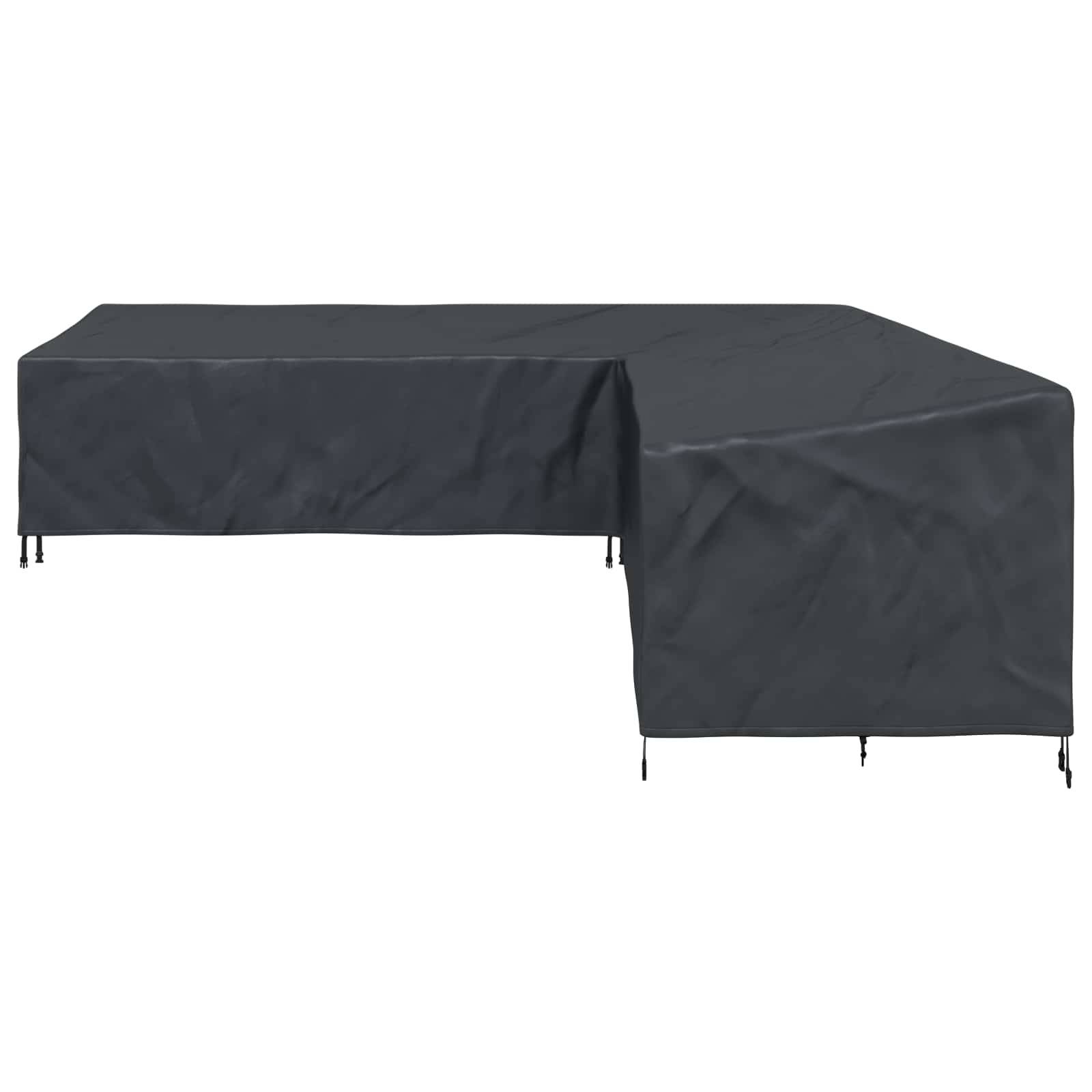 Housse de meubles tissu Oxford noir 300 x 300 x 80 cm - PANGIVO - Image 5