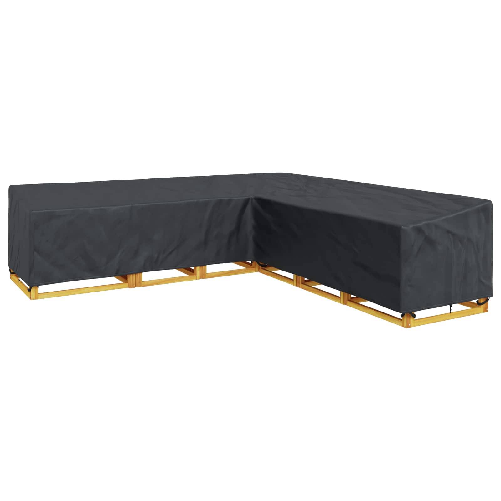 Housse de meubles tissu Oxford noir 300 x 300 x 80 cm - PANGIVO - Image 3