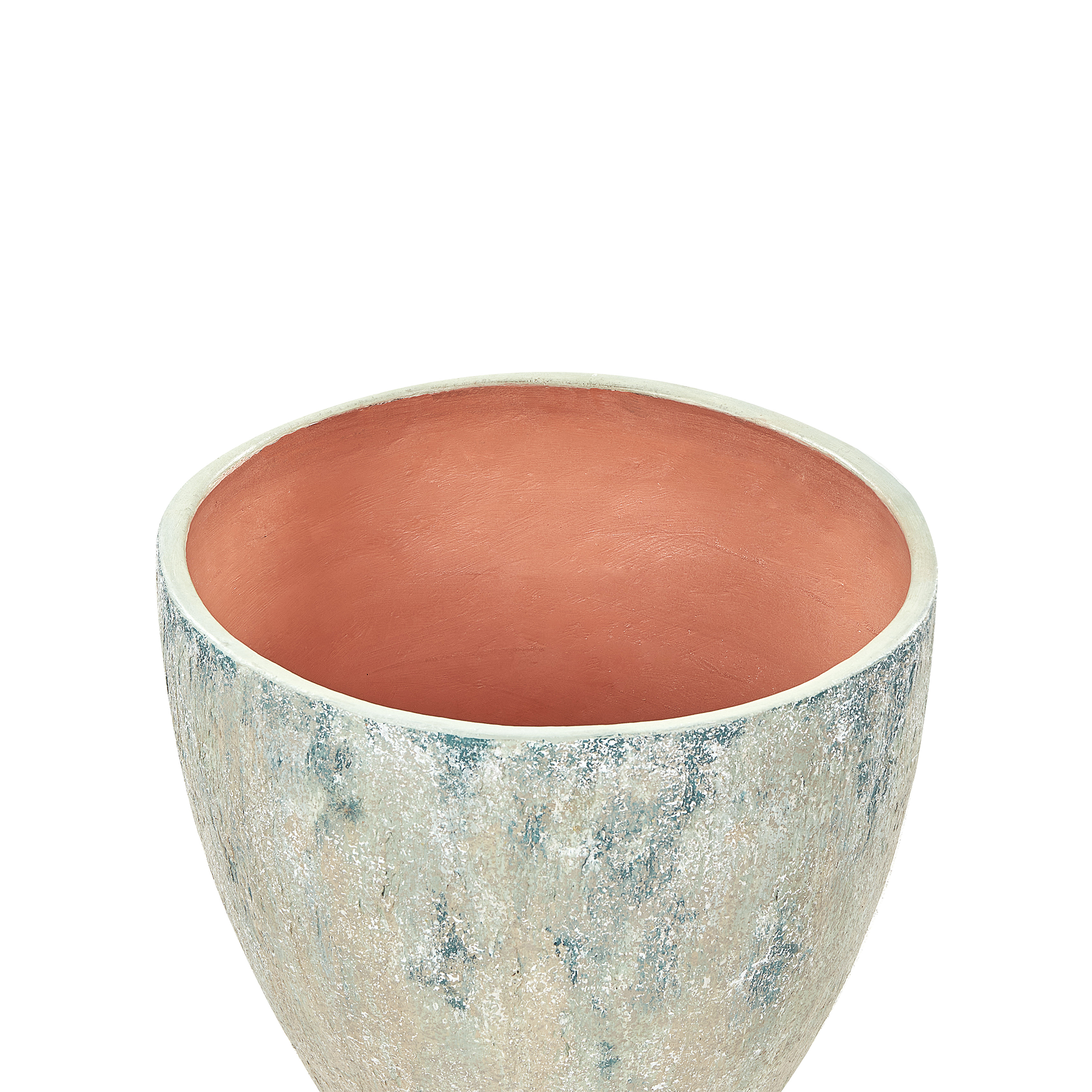 Beliani - Pot de Fleurs Vert en Terre Cuite 51 cm Ovale Extérieur et Intérieur Jardin Salon Accessoires - Imagen 4