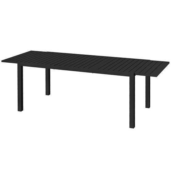Table de jardin extensible aluminium noir 180/240 x 94 x 73 cm - PANGIVO - Image 2
