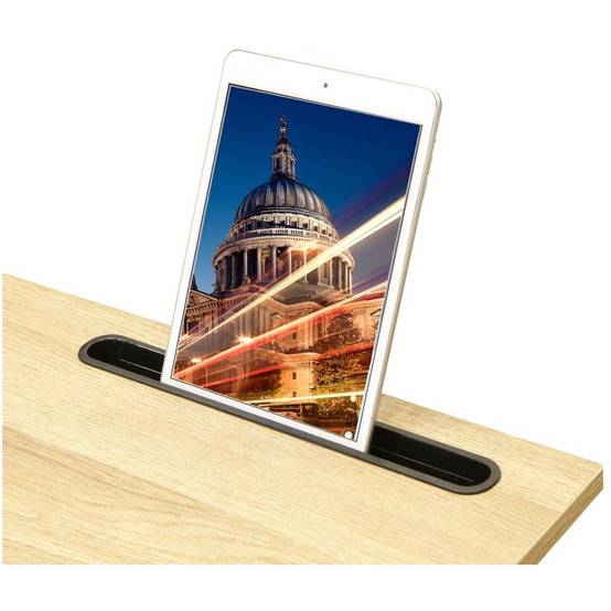 The Home Deco Factory - Table d'appoint en bois et métal avec support tablette - Image 4
