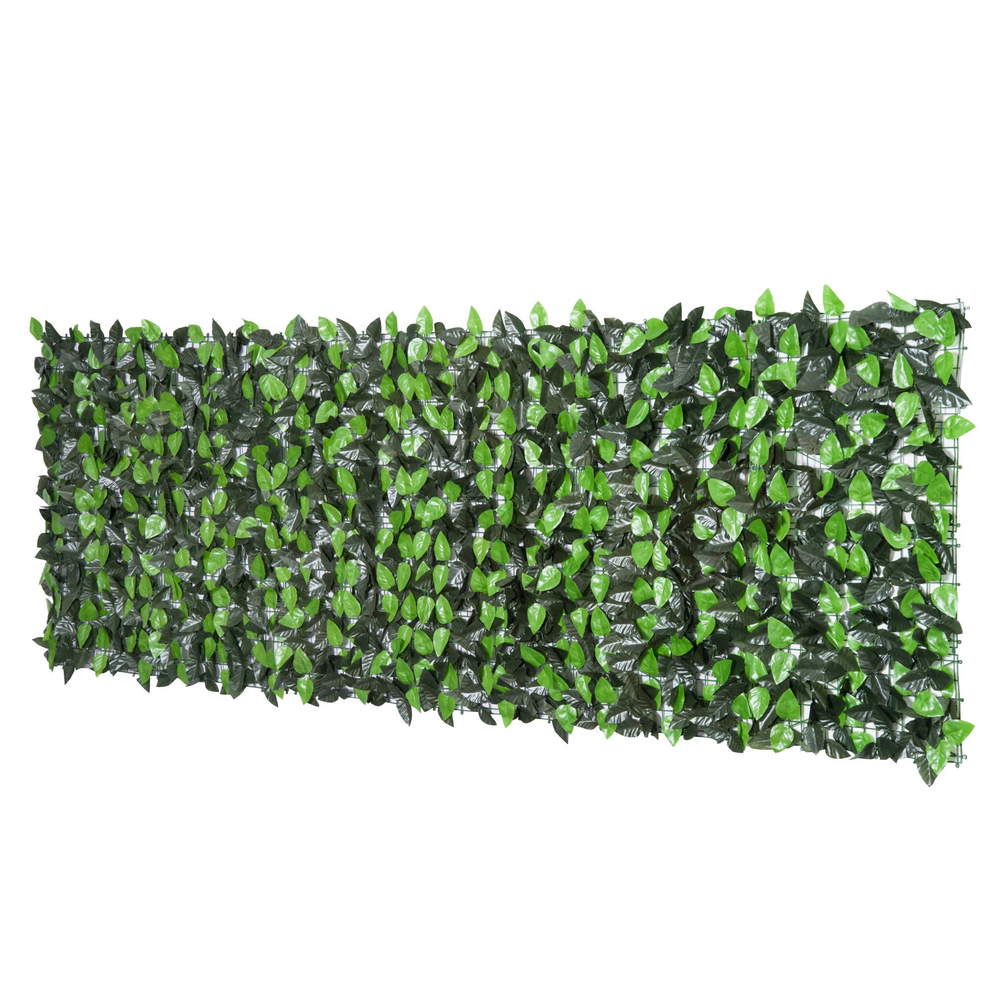 ComfortXL - Haie artificielle PE vert foncé 300 x 100 cm balcon terrasse jardin brise-vue découpable effet naturel - Image 10