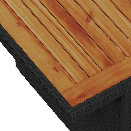ComfortXL - Salon de jardin 6 places en poly rotin modulable avec rangement pratique pour terrasse Noir – ComfortXL Outdoor Living - Image 9