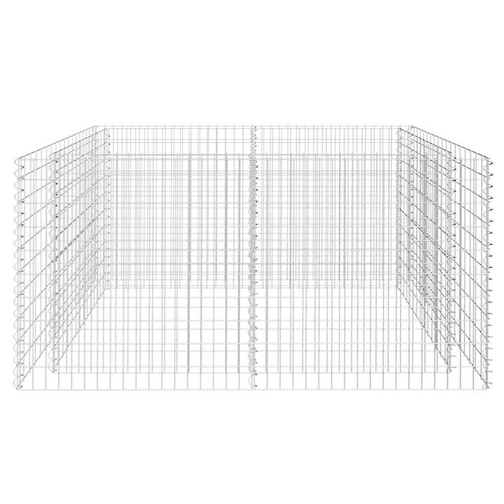 Vidaxl - Lit surélevé à gabion Acier 180 x 90 x 100 cm Argenté vidaXL 142366 - Image 5