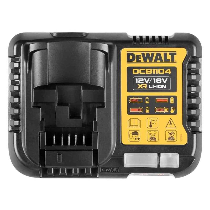 Dewalt - Pack 2 batteries 18V XR 5Ah Li-Ion + chargeur - DEWALT - DCB1104P2-QW - Imagen 4