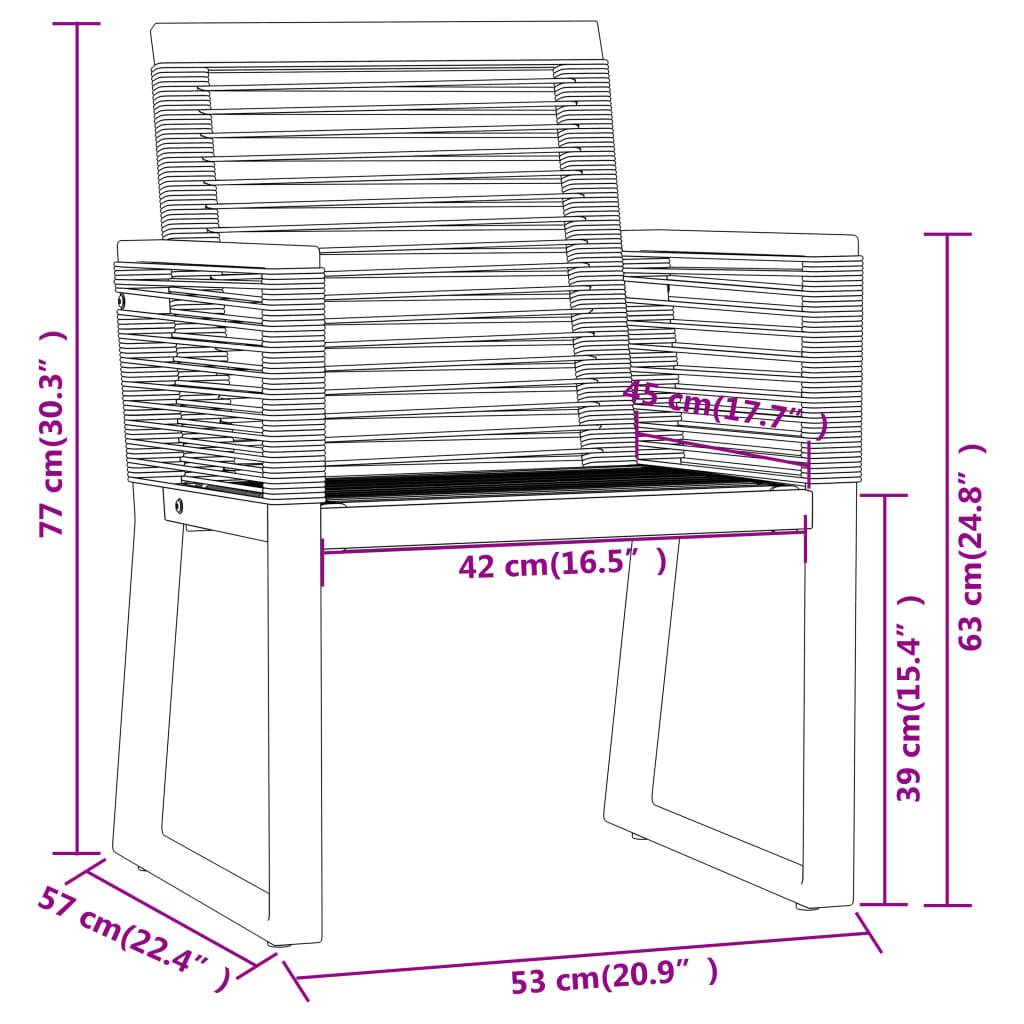 Ensemble Bistro 2P Rotin PVC et Acier pour Jardin Balcon Noir – ComfortXL Outdoor Living - Image 7