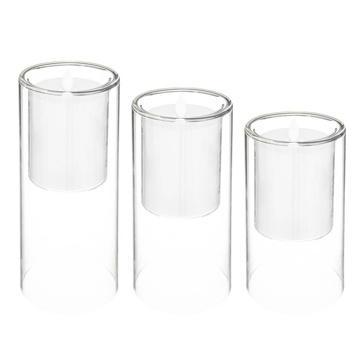 Atmosphera - Coffret 3 bougies LED 36x30cm - Atmosphera Créateur d'intérieur - Imagen 1