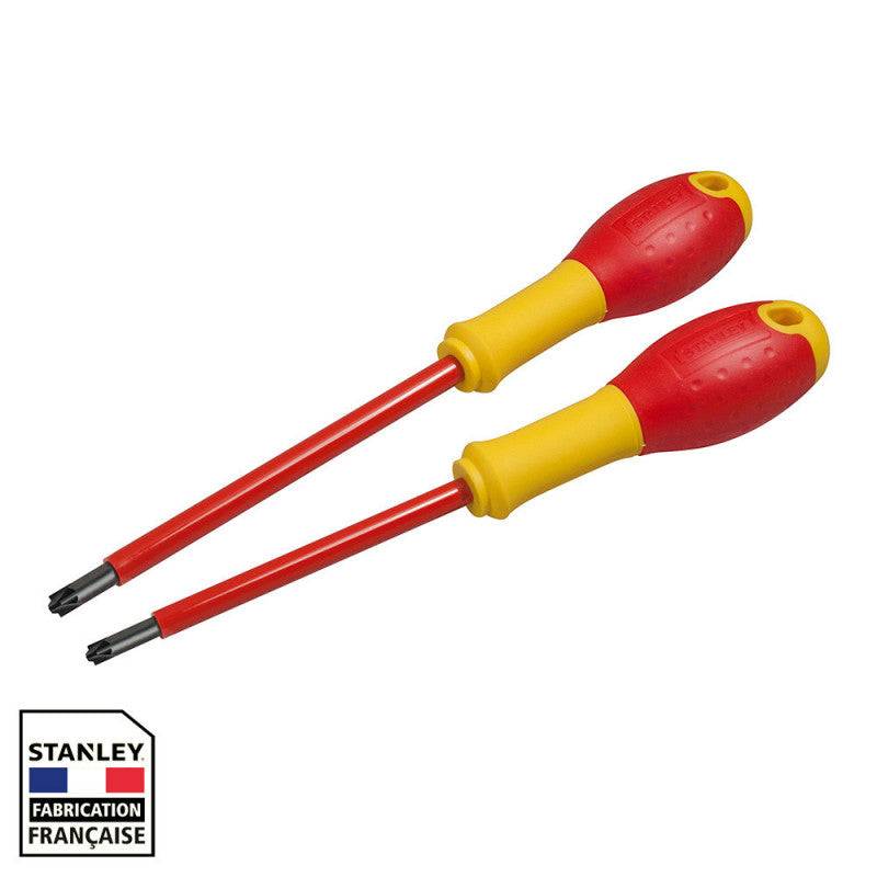 stanley - Jeu de 2 tournevis STANLEY FATMAX borniers isolés 1000V - pozidriv Stanley - Image 1