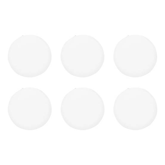 Lot de 6 Butées Adhésives "Poignée de Porte" 4cm Blanc - Image 1