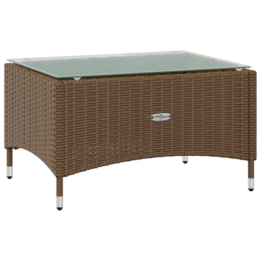 Helloshop26 - Salon de jardin meuble d'extérieur ensemble de mobilier 16 pièces avec coussins résine tressée marron - Imagen 7
