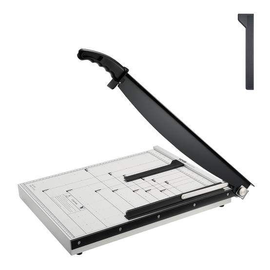 VEVOR Massicot A3 capacité 15 feuilles, largeur coupe 45.7cm, guillotine avec sécurité, pour bureau/imprimerie/école. - Image 1