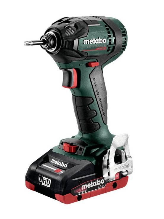 Metabo - Visseuse à chocs 18V SSD 18 LTX 200 BL + 2 batteries 4Ah + chargeur + coffret METABOX - METABO - 602396800 - Imagen 2