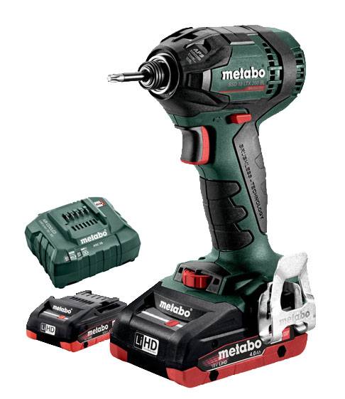 Metabo - Visseuse à chocs 18V SSD 18 LTX 200 BL + 2 batteries 4Ah + chargeur + coffret METABOX - METABO - 602396800 - Imagen 1