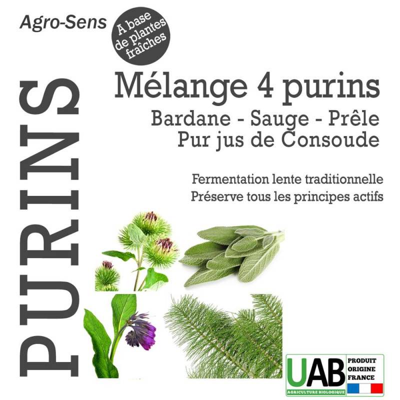 Mélange de 4 purins concentré, consoude, prêle, bardane et sauge - 5 Litres - Image 2