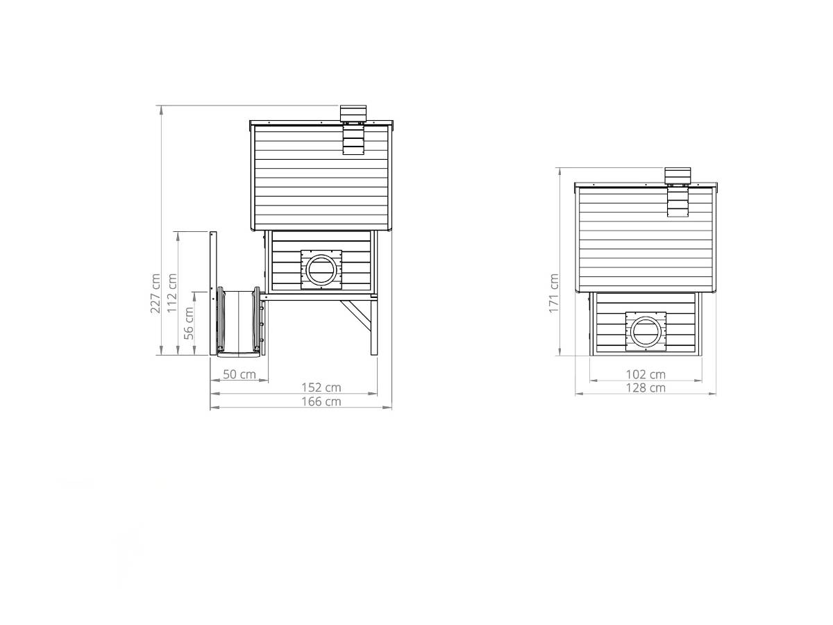 Exit Toys - Maisonnette en bois pour enfants Fantasia 300 Vert - Exit Toys - Imagen 4