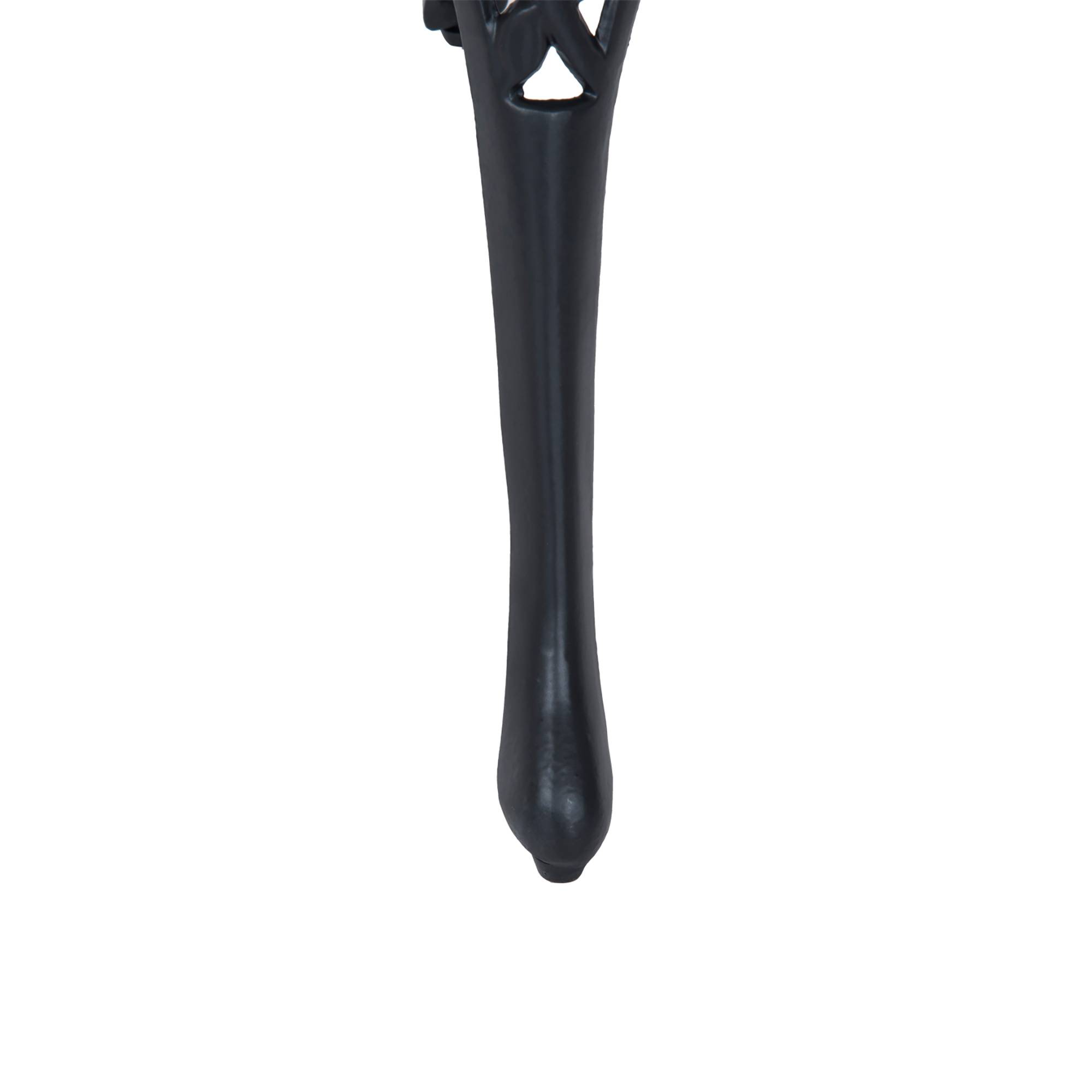 ComfortXL - Salon de jardin 3 pièces aluminium sculpté avec 2 chaises et table ronde 60cm noir - ComfortXL Outdoor Living - Image 10