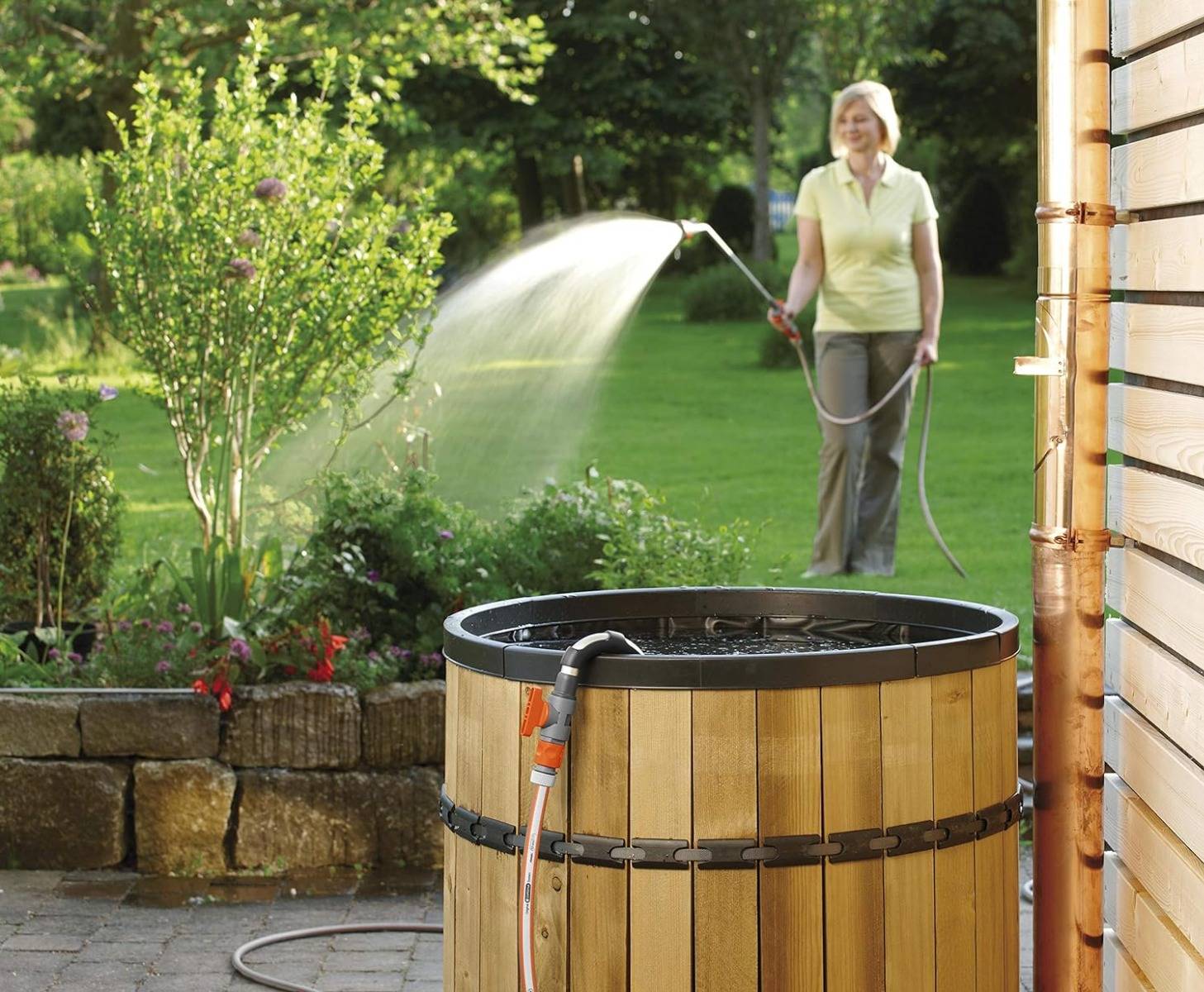 Gardena - Rallonge de tuyau télescopique pour pompe pour collecteur d'eau de pluie - GARDENA - 1420-20 - Imagen 4