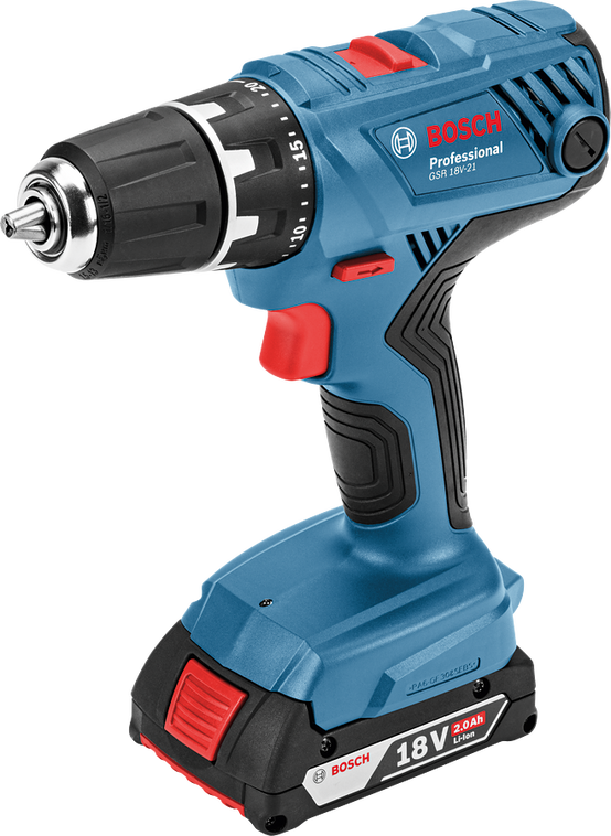 Bosch - Perceuse Visseuse GSR 18V-21 - BOSCH - avec 2 batteries 18V 2,0Ah - chargeur -L-Boxx - 06019H1008 - Image 2