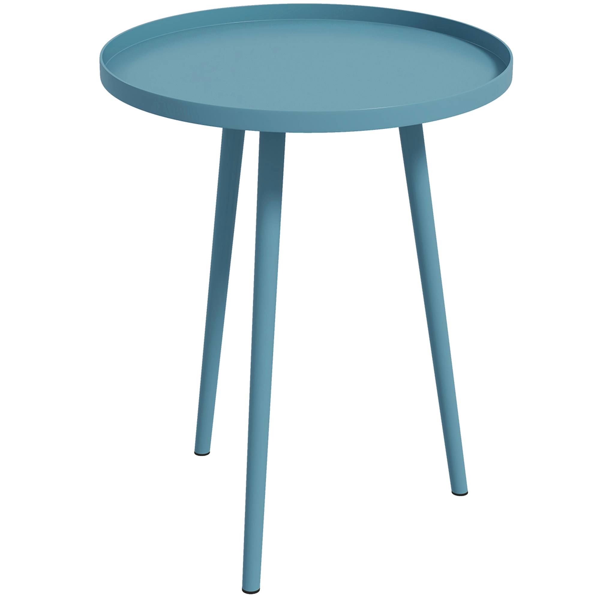 Table basse ronde de jardin d'appoint extérieur Ø40x50Hcm bord rond ...