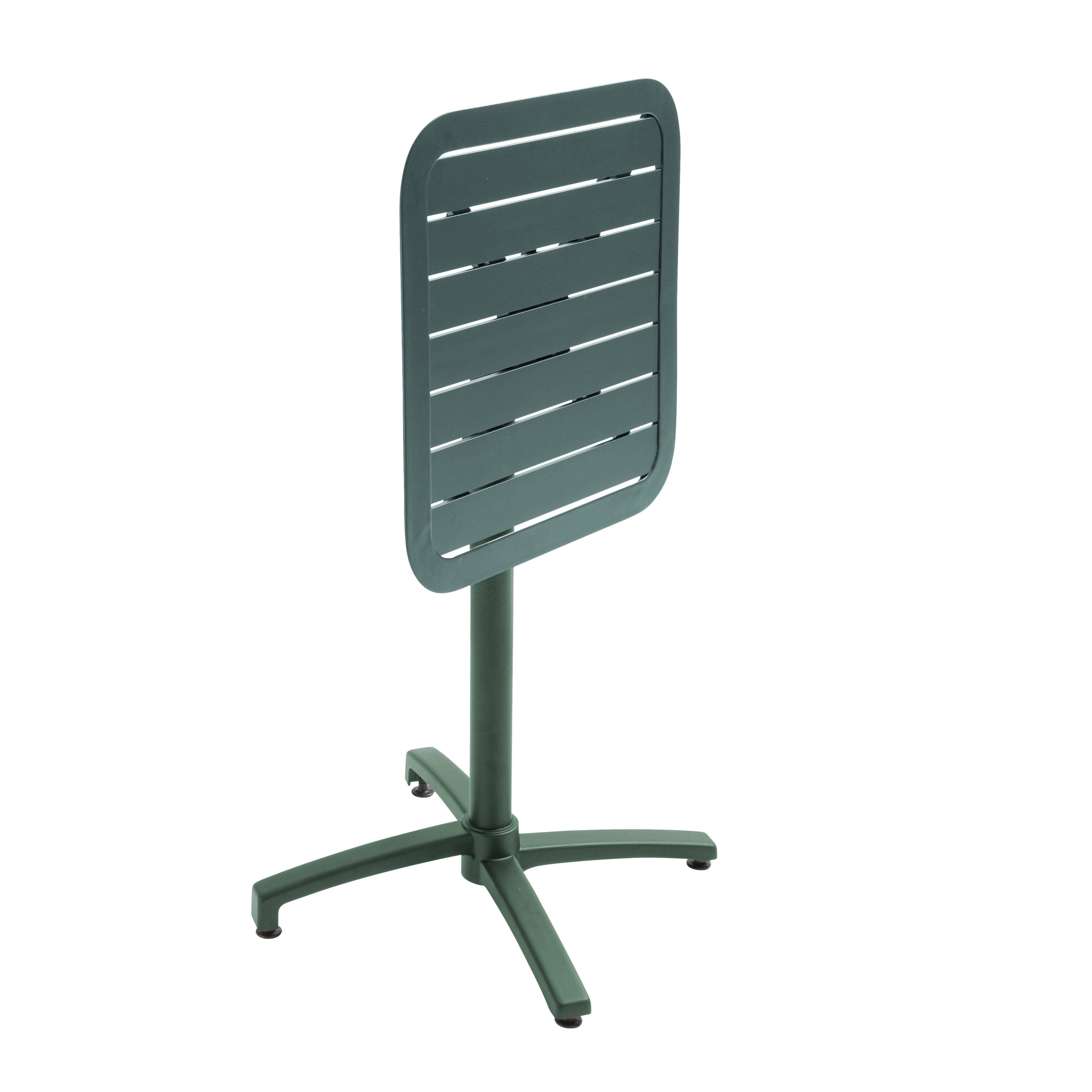 Oviala - Table inclinable de terrasse 60 x 60 cm vert foncé Almada - Oviala - Imagen 5