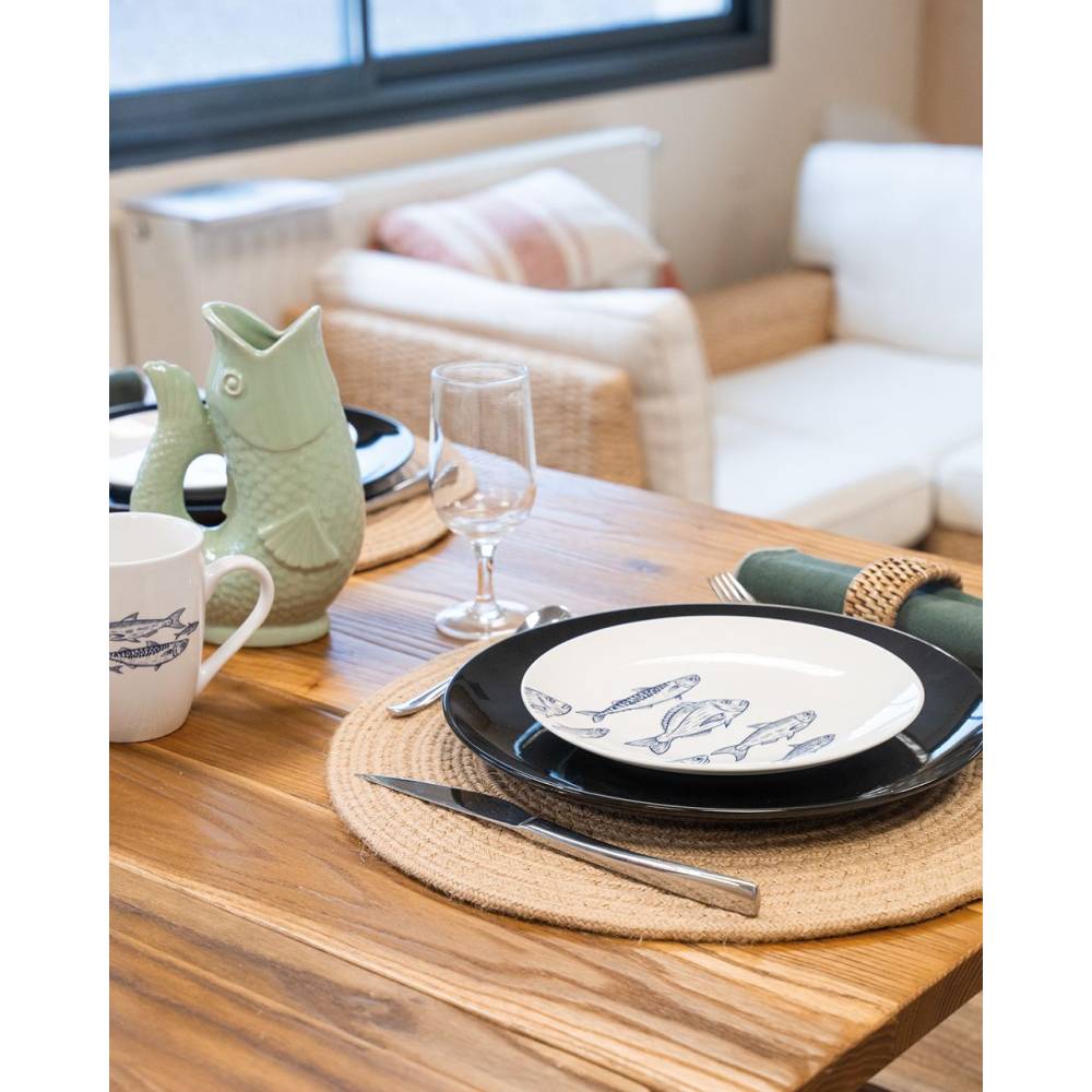 Aubry Gaspard - Set de table rond en jute naturelle (Lot de 6) - Imagen 2