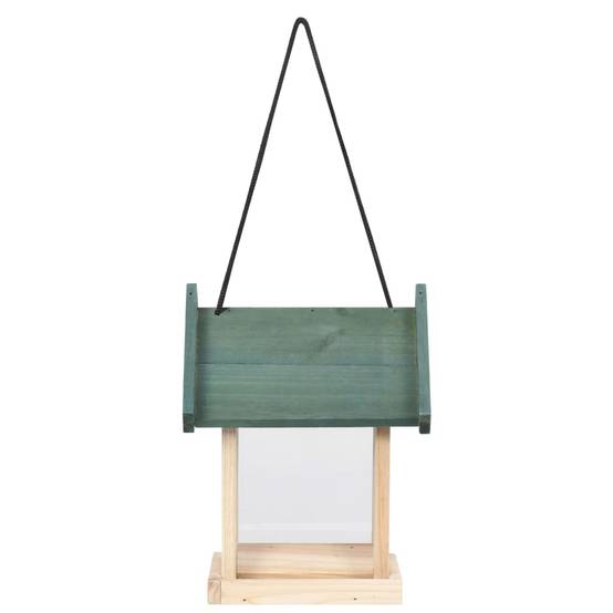 Lot de 4 Mangeoires à oiseaux en bois de sapin à suspendre pour jardin Beige – ComfortXL Pet Living - Image 5