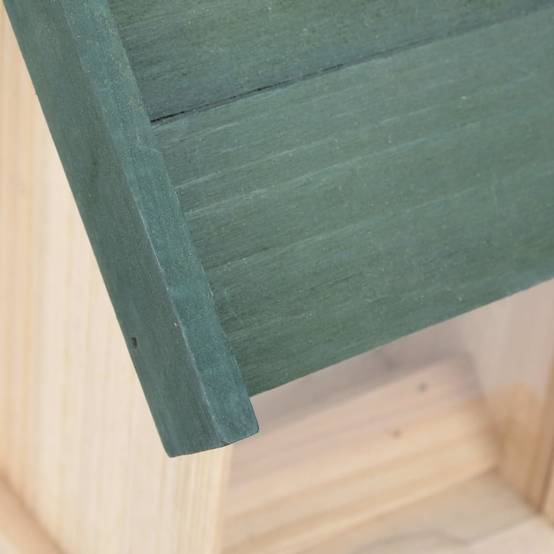 Lot de 4 Mangeoires à oiseaux en bois de sapin à suspendre pour jardin Beige – ComfortXL Pet Living - Image 7