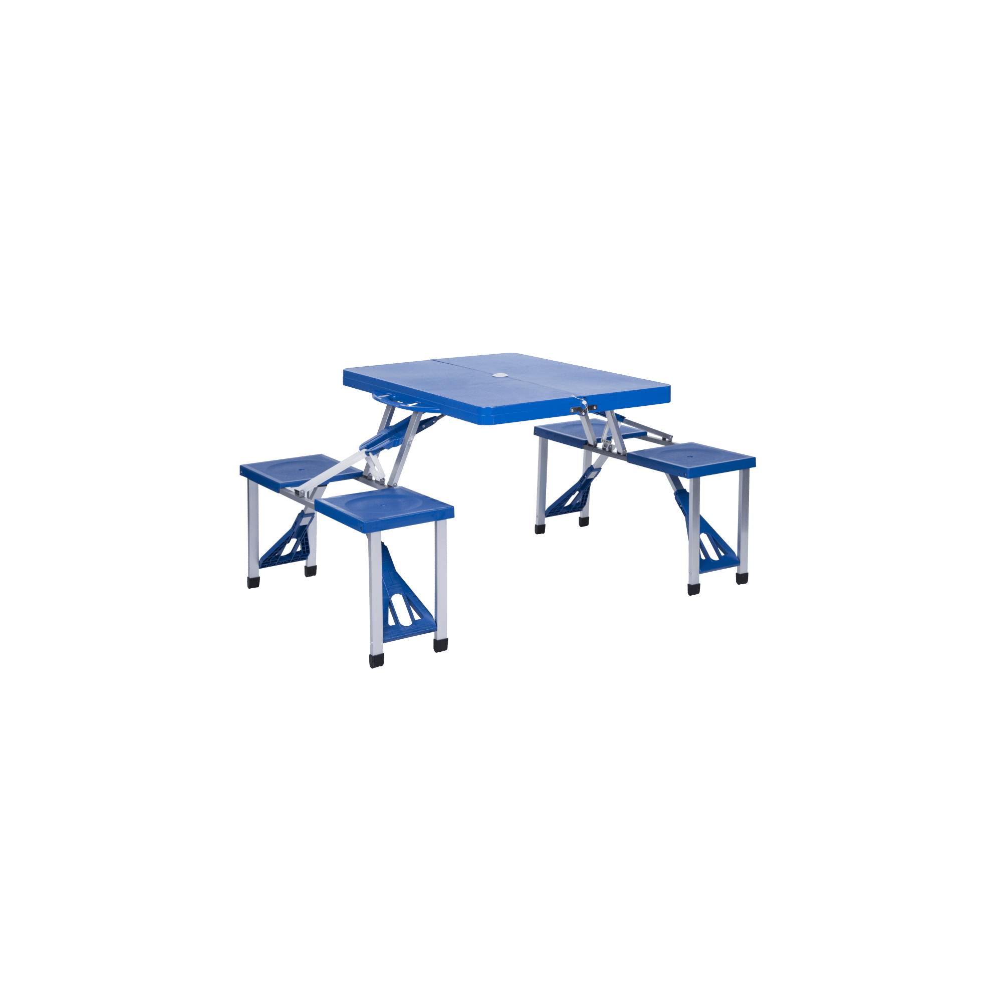 Table de camping 4 personnes avec banc - Kingcamp - Imagen 1