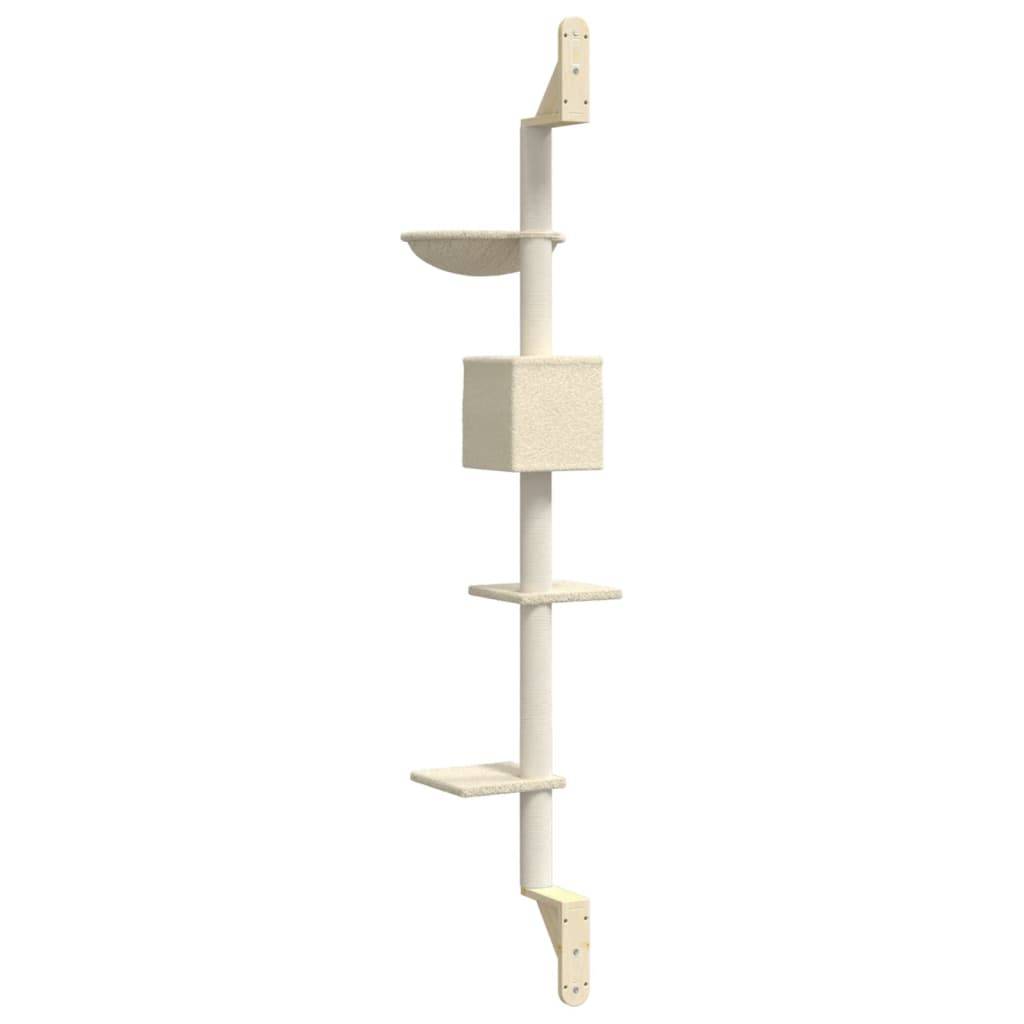 Vidaxl - Arbre à chat mural avec griffoir crème 187 cm vidaXL 172398 - Image 7