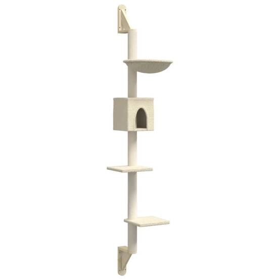 Vidaxl - Arbre à chat mural avec griffoir crème 187 cm vidaXL 172398 - Image 2