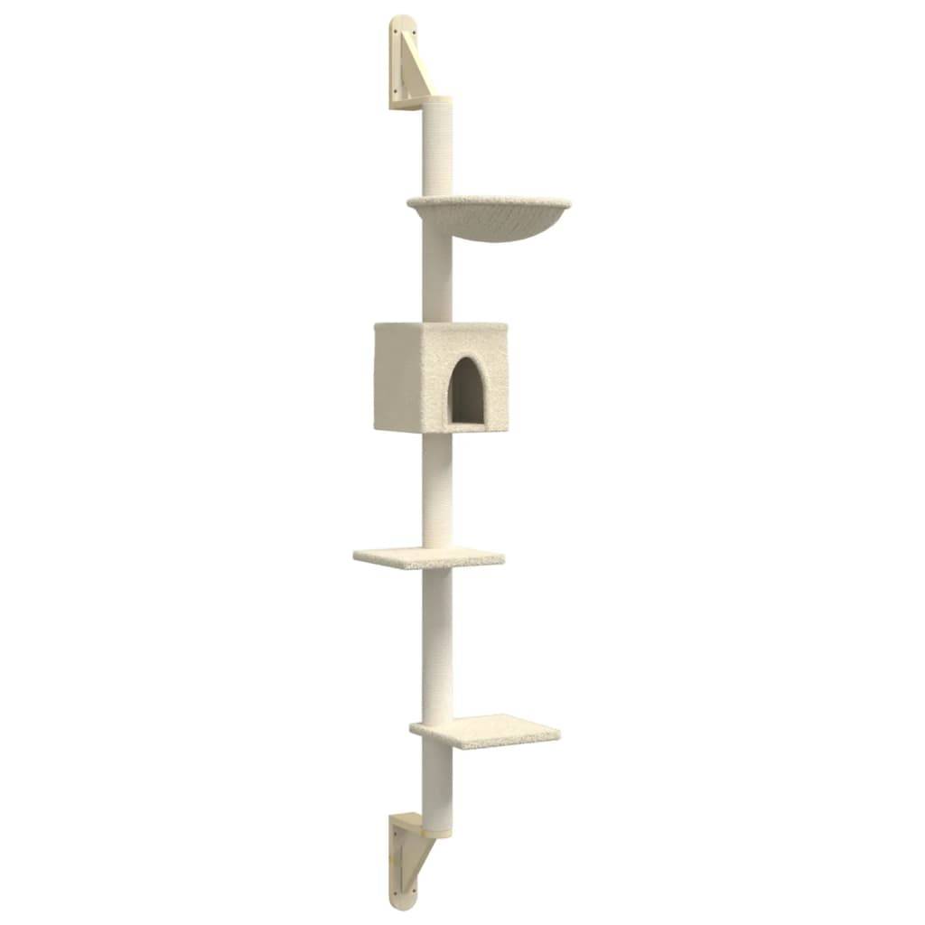 Vidaxl - Arbre à chat mural avec griffoir crème 187 cm vidaXL 172398 - Image 2