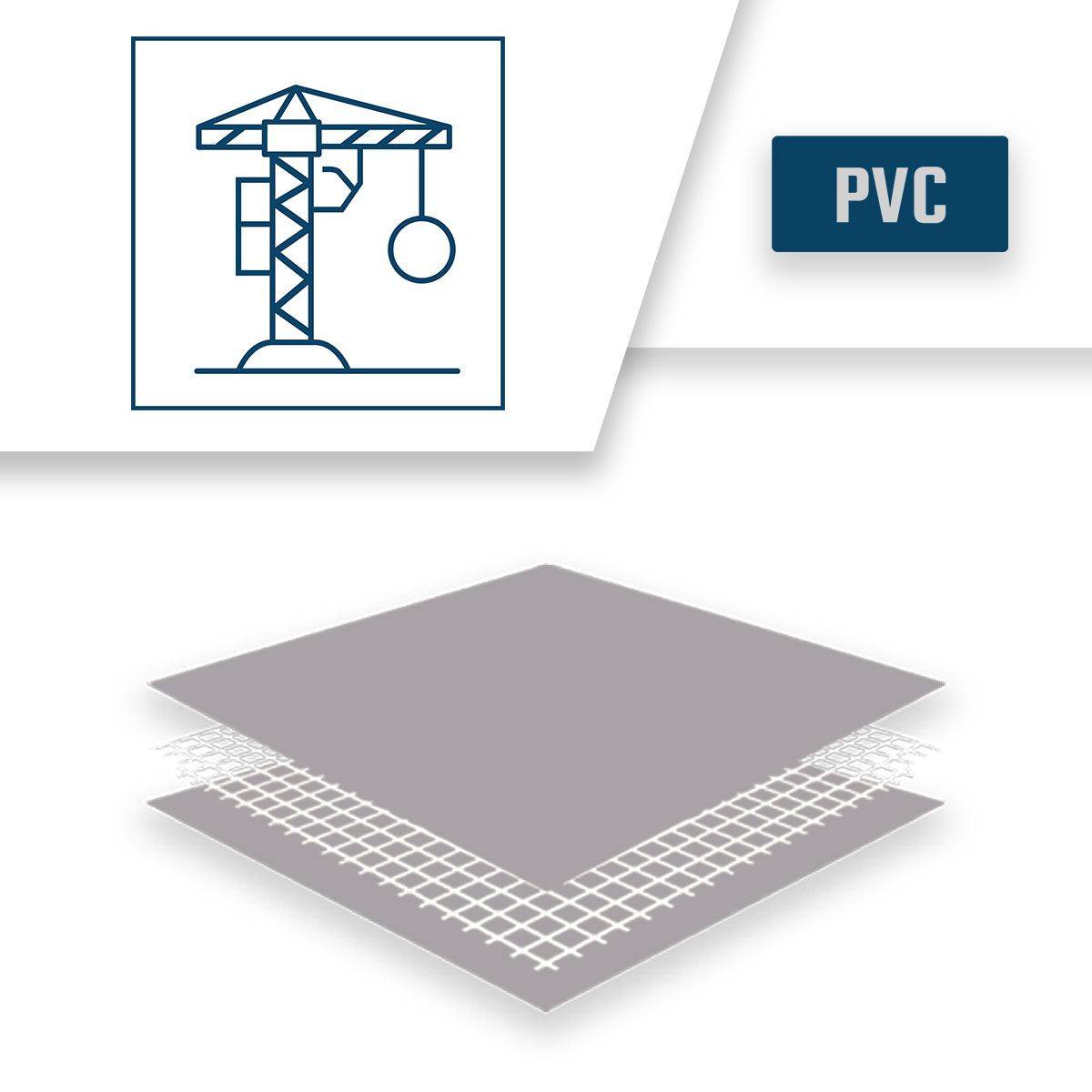 Tecplast - Bâche de Chantier 10x15 m XP640CH Grise - Garantie 10 ans - Bâche de protection étanche pour Travaux - Made in France TECPLAST - Imagen 4